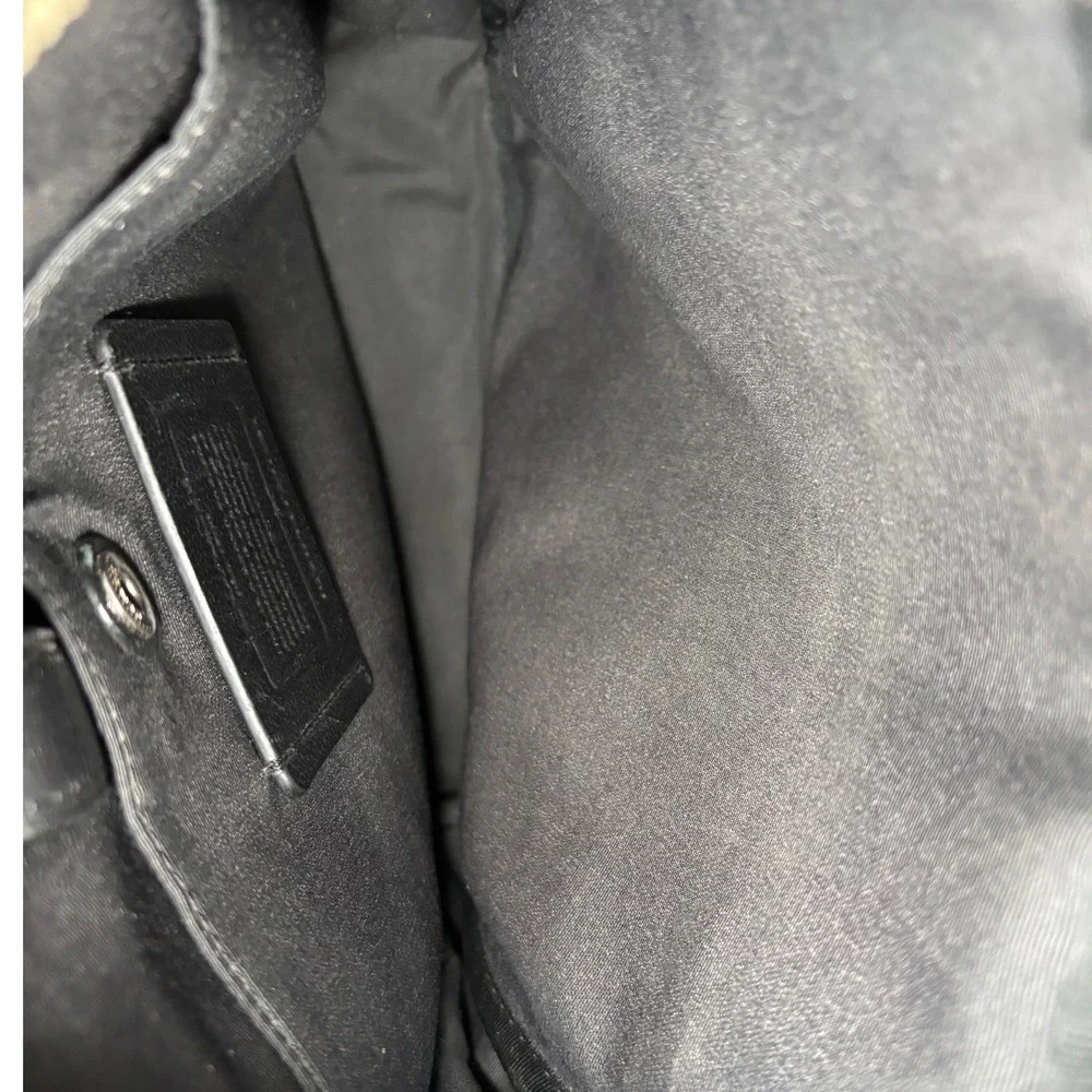 Coach black leather